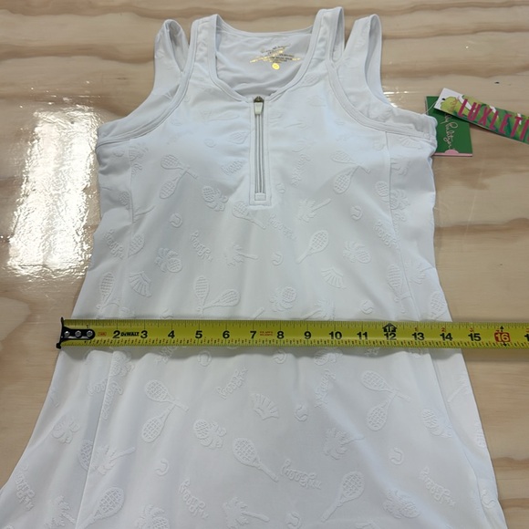 NWT Lilly Pulitzer UPF 50+ Delphina Tennis Dress White Small Athleisure - Picture 13 of 15